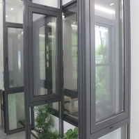Ventana Abatible de Aleación de Aluminio de Primera Calidad, Doble Acristalamiento, Aislamiento Térmico, Insonorizada, Eficiente Energéticamente, con Certificación Energy Star