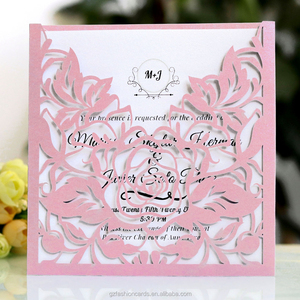 Tarjeta de invitación de rosa roja, papel cortado con láser, tarjetas de San Valentín, tarjetas de felicitación personalizadas - Product Image 6