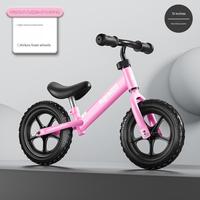 Vélo d'équilibre léger pour enfants avec siège souple réglable, vélo d'équilibre en acier à haute teneur en carbone pour enfants de 1 à 6 ans