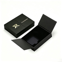 Boîte d'emballage cosmétique et de parfum sur mesure à double porte, boîte cadeau de luxe avec fermeture magnétique, insert en mousse, structure rigide pour