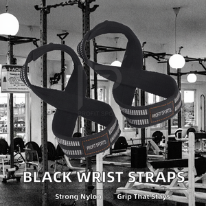 Muñequeras Deportivas de Nailon Negro con Almohadilla de Resistencia Antideslizante para Levantamiento de Pesas, Ejercicio y Fitness, Unisex - Product Image 2