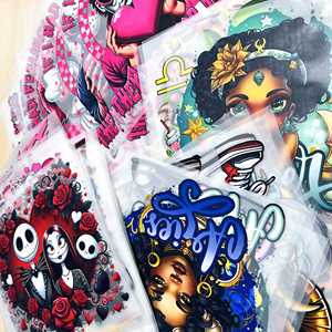 Autocollants de dessins animés des 12 signes du zodiaque de haute qualité, patchs thermocollants en PU lavables pour l'impression sur vêtements, transfert thermique DIY pour T-shirts - Product Image 1