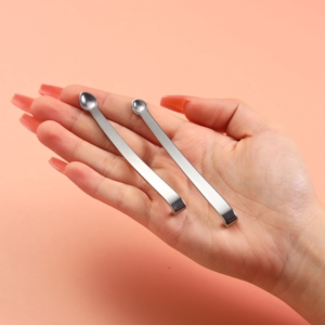 Cuchara duradera de acero inoxidable de grado alimenticio para Shilajit 63 87mm de longitud Se adapta a <span class=keywords><strong>30</strong></span> 50g Shilajit Jars Shilajit <span class=keywords><strong>Scoop</strong></span> - Product Image 2