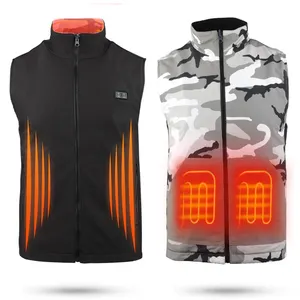 Factory Direct Selling Reversible USB Stand Collar Heated Vest With Double Colors