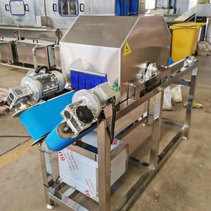 Machine automatique de découpe de fruits en deux, machine à fendre les carottes, concombres, radis, pommes de terre et laitues - Product Image 5