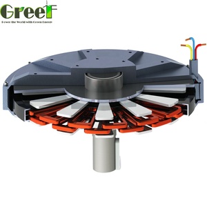 Generador de Imán sin Núcleo Vertical Trifásico de Baja Velocidad de 2kW y 300rpm / Alternador de Alta Eficiencia - Product Image 4