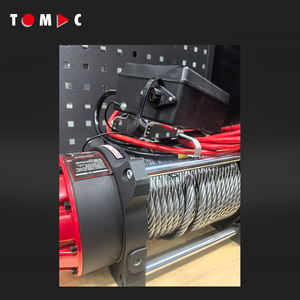 TOMAC Treuil de voiture électrique à corde en acier professionnel 12V/24V 17000lbs pour le <span class=keywords><strong>remorquage</strong></span> et la récupération à usage intensif - Product Image 4