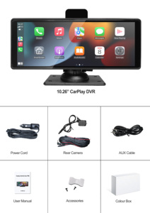 Sunway Lettore MP5 per Auto da 10,26 Pollici IPS Universale per Carplay Android Auto Monitor per Auto BT USB Stereo Veicolare Lettore Portatile - Product Image 6