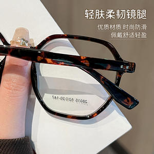 แว่นตากรอบเต็มทรงเรขาคณิตลายกระดองเต่า Danyang TR90 สำหรับผู้หญิง ป้องกันรังสียูวี รุ่น 28015 - Product Image 3