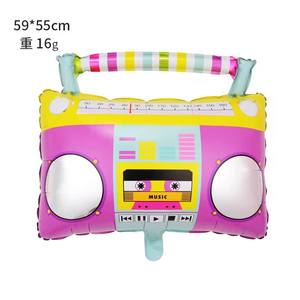 ร้อนขายโรลเลอร์สเก็ตลูกโป่งวิทยุแว่นตากันแดดฟอยล์บอลลูนฮีเลียมธีมฮิปฮอปวันเกิดปาร์ตี้บอลลูนอุปกรณ์ตกแต่ง - Product Image 6