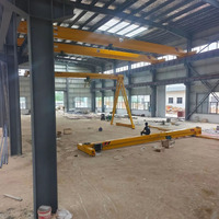 Grue à double rail de type demi-porte Zongtu avec palan électrique de 10 tonnes et engrenage pour usage en entrepôt extérieur