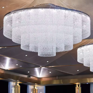Wedding Decoration Chandeliers <b>Light</b> Fancy Circle Design Chandelier for Villa Project Hotel Lobby - Product Image 1