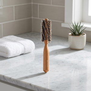 <b>Wooden</b> Diagonal Roller <b>Hair</b> <b>Brush</b> - Product Image 3