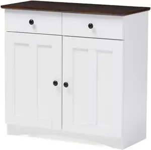 Furnitur ruang tamu desain baru, kabinet penyimpanan kecil putih modern dan minimalis