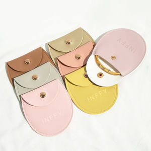 กระเป๋าใส่ขวดน้ำหอมทรงรี PU กันน้ำ พิมพ์โลโก้ได้ พร้อมเชือกผูก สำหรับเก็บเครื่องประดับ-บรรจุภัณฑ์ของขวัญขนาดเล็ก - Product Image 1