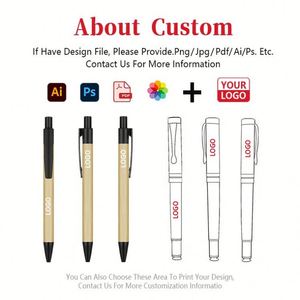 Wholesale Environmental protection Bamboo Promotional Gifts Business Gifts Office School Ballpoint <b>Pen</b> Custom - Product Image 2