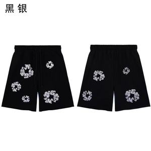 Pantalones Deportivos para Hombre al por Mayor, 100% Algodón Puro, Shorts Casuales de Estilo Urbano con Proceso de Estampado en Caliente con Cristales - Product Image 6