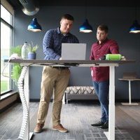 Bureau d'ordinateur électrique réglable en hauteur assis debout bureau en métal ergonomique jeu travail bureau Table mobilier de bureau à domicile