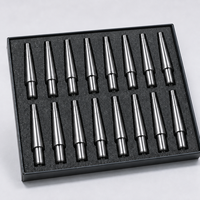 Axe conique en acier usiné CNC suisse sur mesure pour mécanismes de bobinage et d'outillage compact
