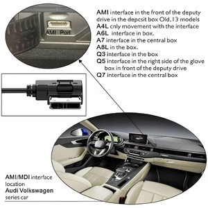 Cable de Datos USB <span class=keywords><strong>AMI</strong></span> para Audi y Volkswagen, Resolución 4K, Revestimiento de PVC Trenzado, Micrófono Estéreo, Altavoz de Audio, HDTV, Monitor de Computadora - Product Image 4