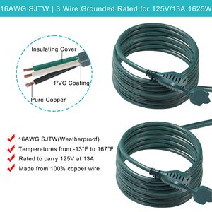 NEMA Mâle Femelle PC Cordon Usb 3 Voies Type Y Rallonge Électrique Cordons Rallonge - Product Image 5