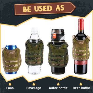 All'ingrosso <span class=keywords><strong>Molle</strong></span> regolabile tattico gilet alla moda Mini giacca Beer Cooler per 12oz 16oz lattine bottiglie per il trasporto di bevande - Product Image 5