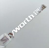 Étiquettes en lettres métalliques personnalisées, fines, électroformées, or nickel, logo 3D, transfert, décalcomanies en relief, autocollants métalliques avec adhésif