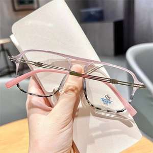 Gafas de Miopía con Marco Grande, Diseño Retro de Doble Viga, para Hombre y Mujer, Nueva Moda - Product Image 2