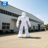 Modèle de robot gonflable géant, robot IA gonflable pour les expositions technologiques, la publicité et la décoration