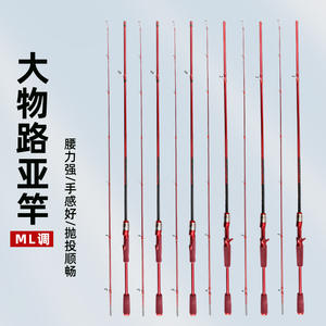 Canne à pêche spinning Lure Rod ML Action, puissance moyenne, pour la pêche en mer, cible : bar, pêche en bateau, guides SIC - Product Image 1