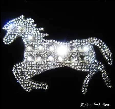4pc/Lot Cat Patches Rhinestones Fix Iron On Crystal Transfers Design Hot Fix Rhinestone Motif Designs For Shirt Shoes