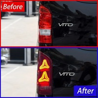 Luces Traseras HETOP Vito W447 2016-2023 LED Actualización V260 V250 Luces de Freno, Reversa y Traseras Modificadas con Señales de Giro Dinámicas para Benz
