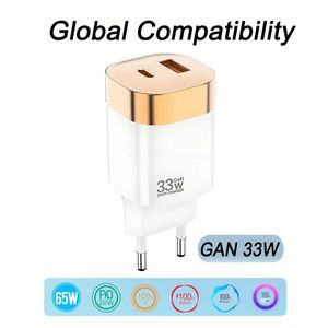 Cargador USB Rápido Inteligente GaN de 35W 33W 27W con Compatibilidad Global, Cargador USB C PD QC3.0 para Todos los Teléfonos - Product Image 6