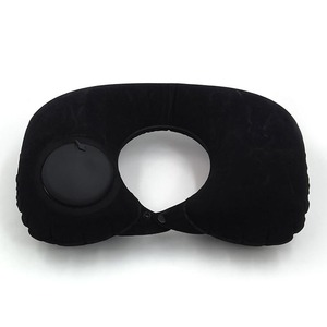 Inflatable U-Shaped Neck Pillow 28x26x14cm Automatic Inflate Portable Travel Airplane Pillow Solid Color Lightweight Design - Product Image 4