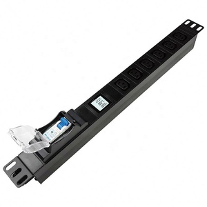 Materiali Shell in lega di alluminio OEM <span class=keywords><strong>6</strong></span> vie c13 30A 240V rack PDU con protezione dell'interruttore - Product Image 2