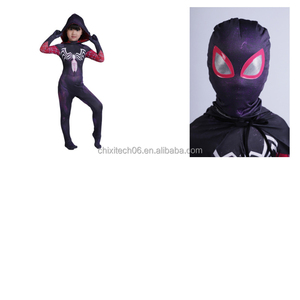 Costumes de <span class=keywords><strong>film</strong></span> d'animation, série Parallel Gwen Spider Blackened Spider, cape moulante 3D pour enfants - Product Image 5