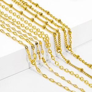 Juego de Pulsera y Anillo JUSNOVA con Doble Cadena Chapada en Oro de 18k, Cristales y Piedras de Imitación - Product Image 3