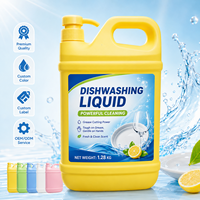 Liquide vaisselle jetable OEM écologique, antibactérien, multi-usages, sûr, parfum citron gingembre, mousse haute/basse
