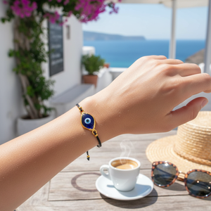 Pulsera de Hilo con Dijes de Ojo Turco - Product Image 3