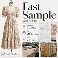 Robe mi-longue d'été en viscose à imprimé floral de qualité supérieure pour femmes, fabriquée sur mesure AQL 1.25, vêtements tissés OEM ODM pour les marques américaines/européennes