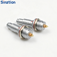 Conector Circular Metálico de Empuje y Tracción Serie K IP68 FGG/EGG Intercambiable 1:1 de 2-26 Pines, Sensor de Señal de Alta Densidad