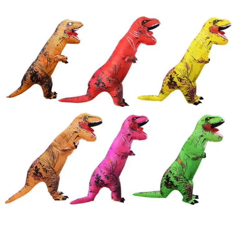 코스프레 공룡 승마 의상 풍선 정장 인기 뜨거운 판매 할로윈 폴리에스터 남녀 공용 동물 마스코트 2-7 일