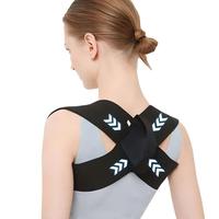 Correcteur de posture réglable en polyester, portable, pour l'épaule et la poitrine, soutien dorsal et d'épaule, pour l'entraînement physique