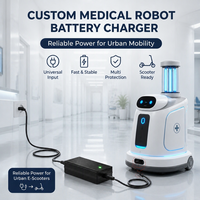 Chargeur de batterie intelligent de haute qualité 58,8 V 10 A 48 V 10 A pour robot de service de désinfection avec faible bruit d'ondulation CE UL KC SAA
