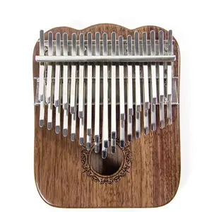 厂家批发猫爪34音箱型亮拇指钢琴Kalimba升级实木手指钢琴