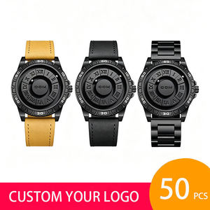 En Stock 1 Pieza Reloj de Pulsera de Cuarzo para Hombre con Logotipo Personalizado, 50 Piezas, Fabricante Dom 1726, Diseño de Esfera de Lujo, con Rodamientos de Bolas, OEM/ODM - Product Image 1