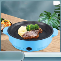 Plaque de cuisson électrique antiadhésive sans fumée, mini barbecue portable, plaque Teppanyaki électrique à usage unique