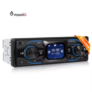 Estéreo Compacto para Auto con Pantalla Táctil Podofo 1 Din de 2.17 Pulgadas, Radio MP3, Bluetooth, FM, AUX, SWC, Doble USB Tipo-C, Carga Rápida ISO - Product Image 1