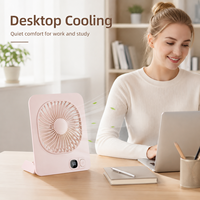 Ventilateur de bureau magnétique portable silencieux avec corps fin et léger, pour bureau, canapé, chevet