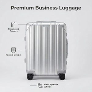 Valigia Rigida in Lega di Alluminio 20"/24'/26" con Ruote e Serratura TSA, Trolley in Metallo per Viaggi d'Affari - Product Image 5